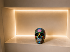 Luxury Floral Skull Sculpture — additional product view 3 at AK Home