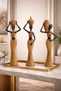 Elegant Decorative Figurine Trio
