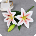 Artificial Real Touch 3-Head Lily Flower — product photograph at AK Home