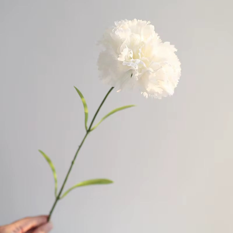 Artificial Long-Stem Carnation Flower — product photograph at AK Home