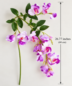 Artificial Silk Sweet Pea Flower Branch — additional product view 2 at AK Home