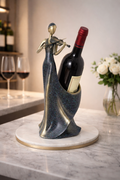 Elegant Violin Wine Holder Sculpture