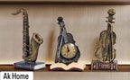 Vintage Saxophone Resin Sculpture – Antique Bronze