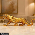 Luxury Tiger Sculpture – Gold Finish