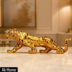 Luxury Tiger Sculpture – Gold Finish