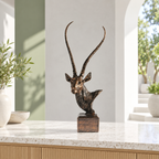 Savanna Crown Antelope Sculpture — additional product view 3 at AK Home