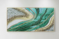 Textured Green & Gold Wall Art
