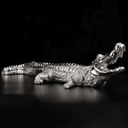 Gold Crocodile Sculpture — additional product view 2 at AK Home