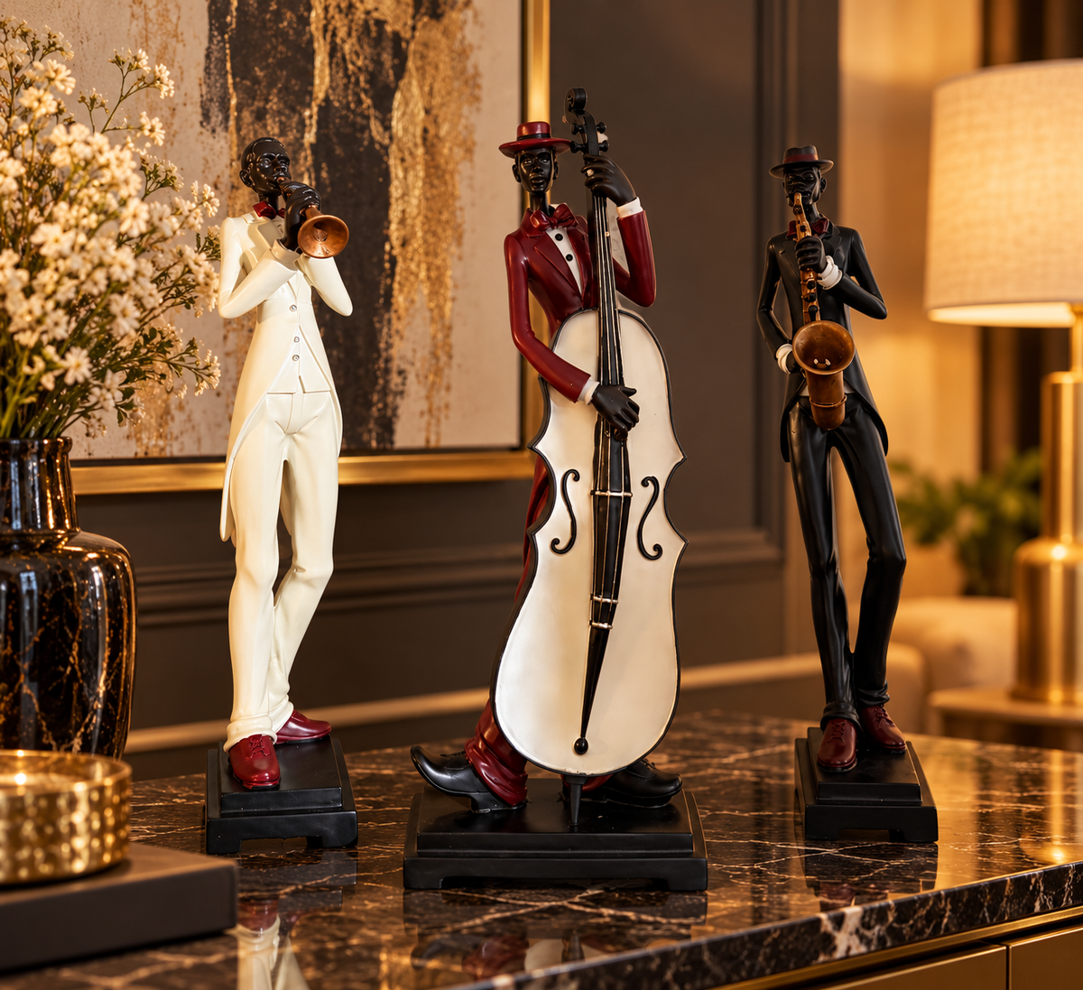 Set of 3 Jazz Trio Musician — product photograph at AK Home