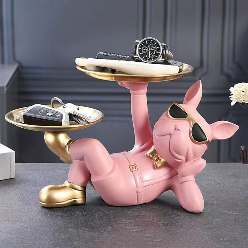 Gentle Dog Sculpture with Tray — additional product view 4 at AK Home