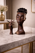 Modern Bust Incense Holder Sculpture