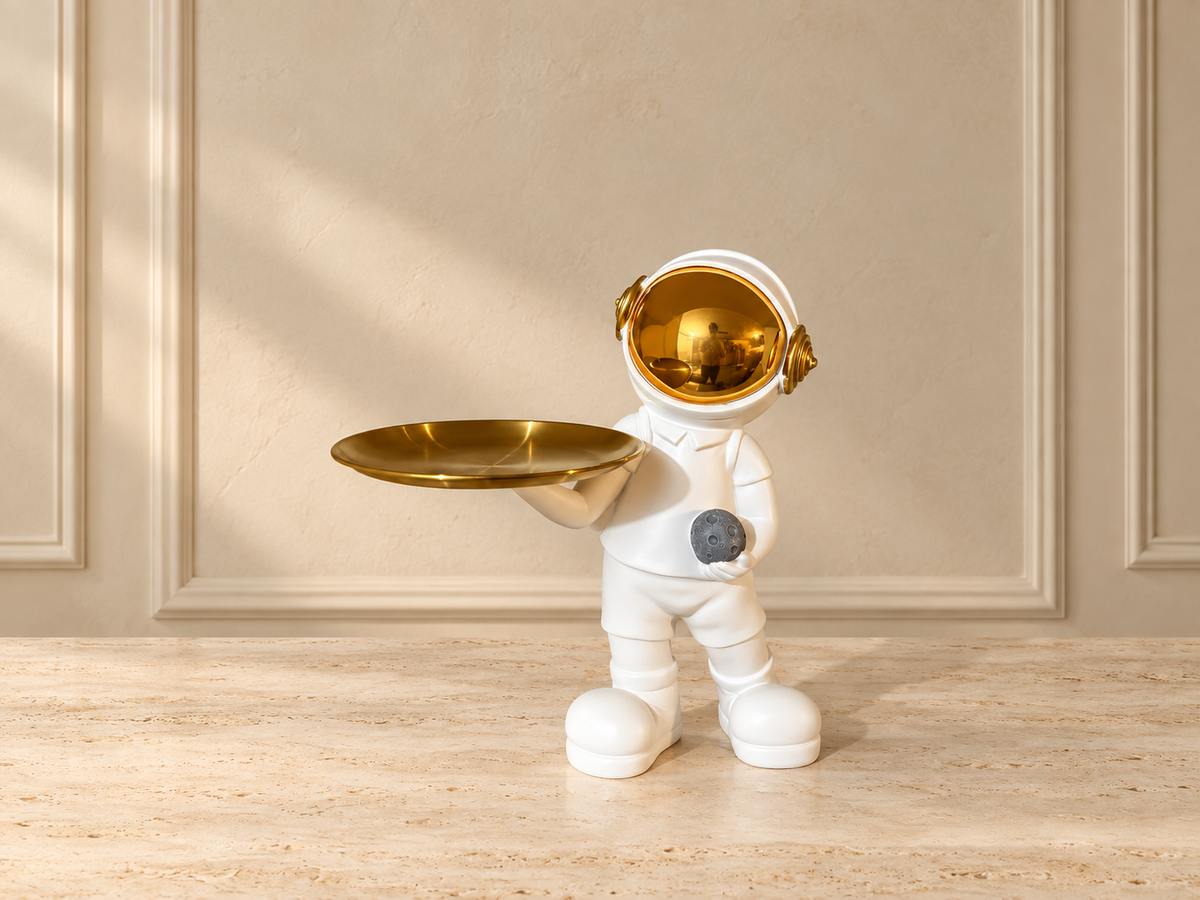 Luxury Astronaut Tray Sculpture — additional product view 2 at AK Home