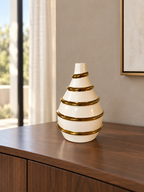 Gold Ring Ceramic Vase — additional product view 2 at AK Home