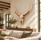 Longhorn Bull Skull Wall Sculpture — additional product view 4 at AK Home