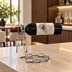 Gold Chain Wine Bottle Holder — additional product view 2 at AK Home