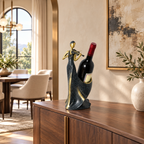 Violinist Lady Wine Bottle Holder Sculpture — additional product view 2 at AK Home