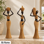 Luxury African Woman Figurine – Set of 3 (A, B & C) — additional product view 2 at AK Home