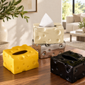 Luxury Ceramic Cheese Tissue Box Cover — product photograph at AK Home