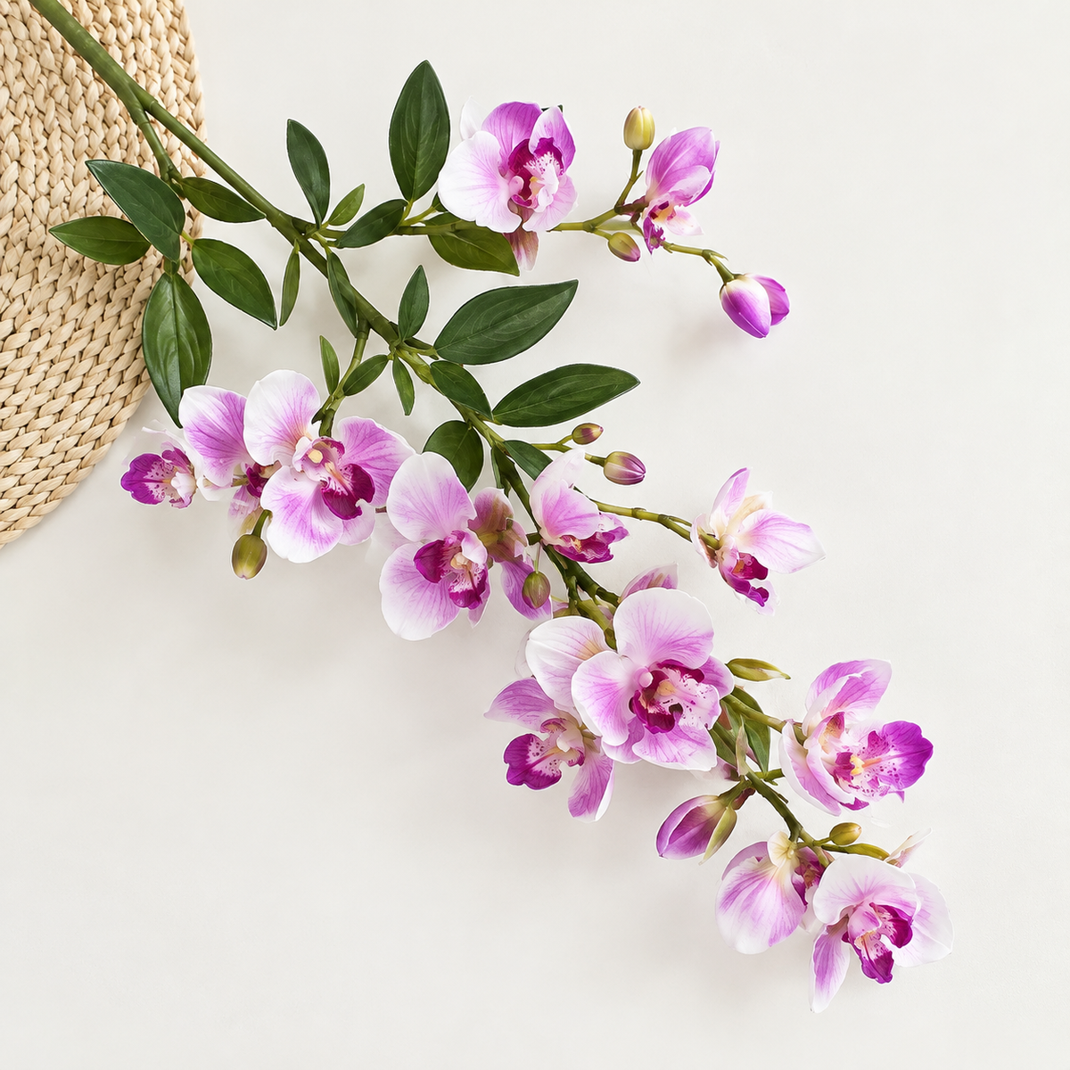 Artificial Silk Sweet Pea Flower Branch — product photograph at AK Home