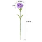 Artificial Long-Stem Carnation Flower — additional product view 3 at AK Home
