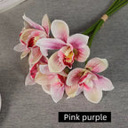 Artificial Silk Cymbidium Orchid Bouquet — product photograph at AK Home